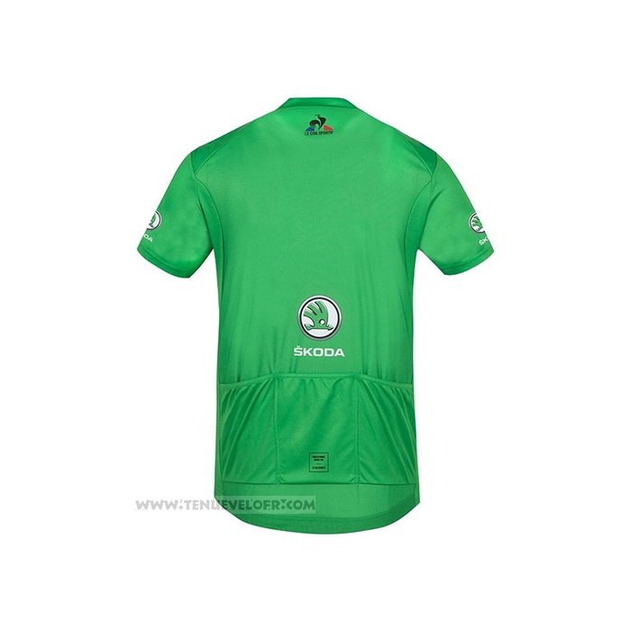 2021 Maillot Cyclisme Tour de France Vert Manches Courtes et Cuissard